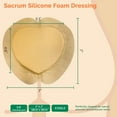 thumbnail image 2 of Waterproof Sacral Foam Dressing 7x7 - High Absorbent Breathable Pads for Pressure Ulcers, Wound Care Bandage, 5 Pack, 2 of 5