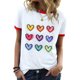 thumbnail image 1 of Fiudx Ofertas Del Día Camiseta con Estampado de Moda Informal para Mujer, Top de Manga Corta con Cuello Redondo, 1 of 4