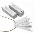 thumbnail image 4 of Inkdotpot Pack Of 50 Invitation Party Favor Paper Tags Craft Real Silver Foil Hang Tags, 4 of 6