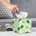 thumbnail image 3 of Honeii 's Avocado for Leather Square Tissue Box Cover Holder: A Stylish Organizer for Tabletops, Bathrooms, Cars & Offices, 3 of 5