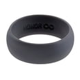 thumbnail image 4 of Honor Eternity Ring Men's Silicone Ring Wedding Band (Graphite Grey, 10), 4 of 6