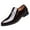 Brown, variant on Xfvqtps Mens Dress Shoes British Style Rhinestone Pointy Toe Slip on Fashion Classic Formal Business Casual Comfy Patent Leather Shoes Black