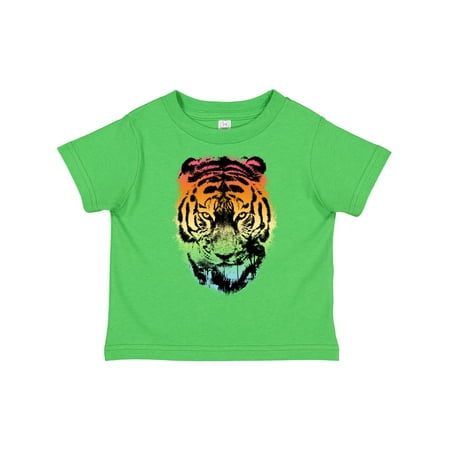 

Inktastic Tiger with Gradient Sunset with Palm Trees Gift Toddler Boy or Toddler Girl T-Shirt