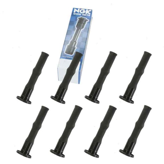 8 pc NGK Ignition Coil Boots compatible with Lincoln Navigator 5.4L V8 2005-2008