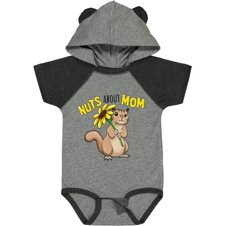 

Inktastic Nuts About Mom Cute Chipmunk with Sunflower Gift Baby Boy or Baby Girl Bodysuit