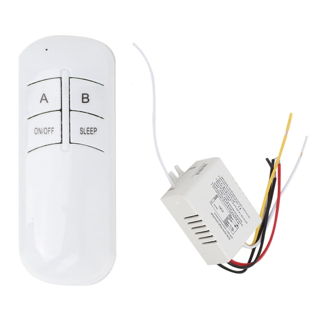 Transmisor receptor de interruptor remoto inalámbrico digital de pared, 2 vías ON/OFF Interruptor de control remoto inalámbrico de 220 V Interruptor remoto inalámbrico digital de pared