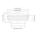 thumbnail image 3 of Humbucker De Guitarra Dual Hot Rail Humbucker 9.5K/4.75K Piezas de guitarra aptas para guitarra TL (Beige), 3 of 7