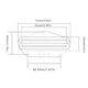 thumbnail image 3 of Humbucker De Guitarra Dual Hot Rail Humbucker 9.5K/4.75K Piezas de guitarra aptas para guitarra TL (Beige), 3 of 7