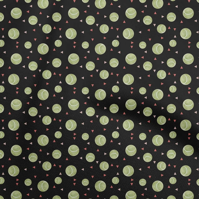 oneOone Georgette Viscose Black Fabric Sports Craft Projects Decor Fabric Printed By The Yard 42 Inch Wide-aA