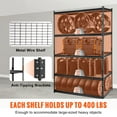thumbnail image 2 of Storage Shelving Unit 5-Tier Adjustable 48"W x 24"D x 72"H, 2000 lbs Load Heavy Duty Garage Shelves Metal Organizer Wire Rack, 2 of 5