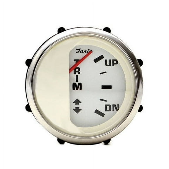 Faria Boat Trim Gauge GP4526A | Misty Harbor 2 Inch Silver White