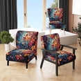 thumbnail image 1 of Designart "Colorful Vibrant Vines II" Chaise d'Appoint Abstraite Multicolore - Fauteuil Moderne pour Chambre, 1 of 7