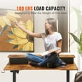 thumbnail image 4 of VEVOR Height Adjustable Desk, 47.2" x 23.6" Electric Dual Monitor Riser Workstation, Whole Piece Desk Board Sit to Stand, 3-Key Modes ,180LBS Capacity, 4 of 9