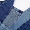 thumbnail image 5 of Tittly Womens Tank Tops Vest for Women Women's New Patchwork Short Slim Fit Strap Denim Vest Top Sleeveless Tops for Women Summer Tops Blue M, 5 of 6