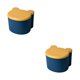 thumbnail image 4 of Wosthever Taburete de almacenamiento plegable de plástico para niños, taburete de almacenamiento conveniente y que ahorra espacio, mantiene los amarillo y azul 2piezas, 4 of 6