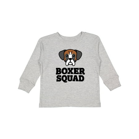 

Inktastic Dog Boxer Squad Gift Toddler Boy or Toddler Girl Long Sleeve T-Shirt