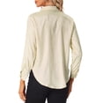 thumbnail image 3 of CAMISAS DE MODA DE SATÉN DE LEOPARDO PARA MUJERES CHIC DE MANGA LARGA CON BOTONES, BLUSAS CASUAL DE TRABAJO, TAMAÑO CHAMPÁN L, 3 of 6