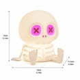 thumbnail image 7 of Summerween Skull Night Light,Cute Skeleton Lamp, Silicone LED Color Changing & Dimmable Helloween Room Summerween Party Decor,Squishy Rechargeable Bedside Nightlight for Christmas 1pc. Multicolor, 7 of 7
