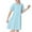 Light Blue, variant on Girls Nightgowns Princess Sleepwear Cute Soft Flutter Sleeve Nightdress A-Line Short Sleeve Pajamas PJs Sleep Shirt Night Gown Loungewear for Kids 3-12 Years