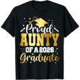 thumbnail image 1 of Aunty Senior 2026 Proud Aunty Of A Class Of 2026 Graduate T-Shirt, 1 of 4