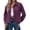 Purple, variant on Shackets for Women Cropped Corduroy Jacket Button Down Shirts Long Sleeve Crop Lapel Shacket Tops