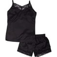 thumbnail image 4 of Elle Sleepwear Womens Vneck Set - Tie Front Top and Shorts Pajama Set Nightwear Sexy, 4 of 15