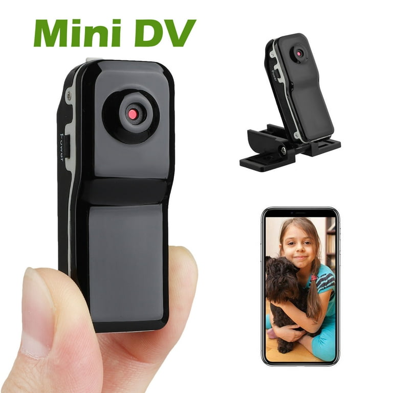 Portable Mini DV Camcorder DVR Video Camera Webcam Support 16GB Cam Sports  Helmet Bike Motorbike Cam (Black) 
