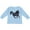 AE-Light Blue, variant on Beautiful Galloping Black Horse Boys or Girls Long Sleeve Toddler T-Shirt