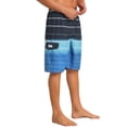 thumbnail image 4 of INSPIRE CHIC Men's Striped Drawstring Waist Vacation Beach Shorts with Pockets 30 Navy Blue, 4 of 4