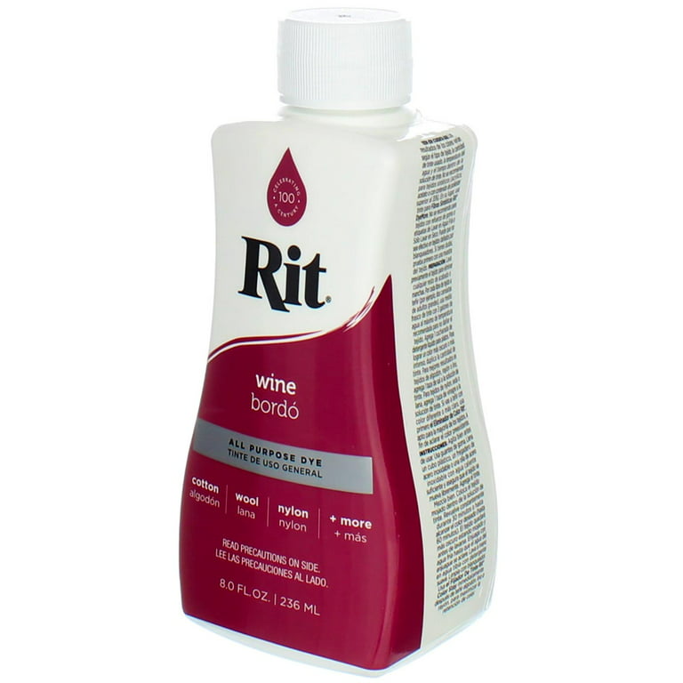 Rit Dye Liquid Dye, Wine 8 oz (Pack of 2), Adult Unisex, Red