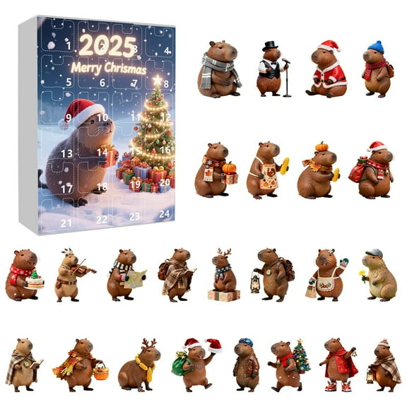 Countdown Mystery Advent Calendar Set for Kids and Adults with Hidden Collectibles and Surprises
