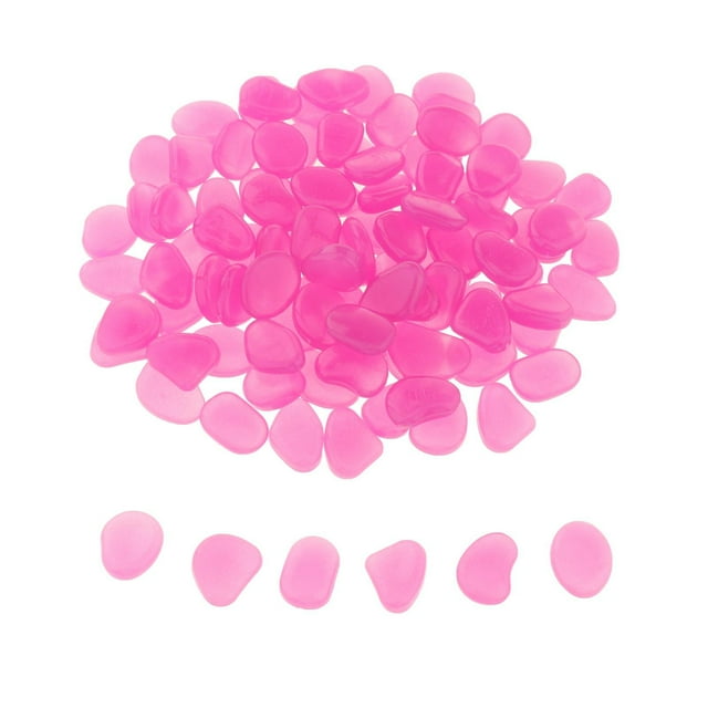 S SERENABLE 100 Pierres Brillantes dans le Noir pour Mariage, Maison, Jardin, Allée, Aquarium Rouge Violacé