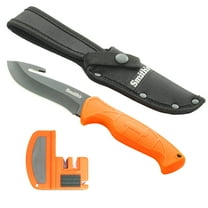 SMITH'S EDGESPORT 51235 FIXED BLADE GUT HOOK COMBO BLAZE ORANGE