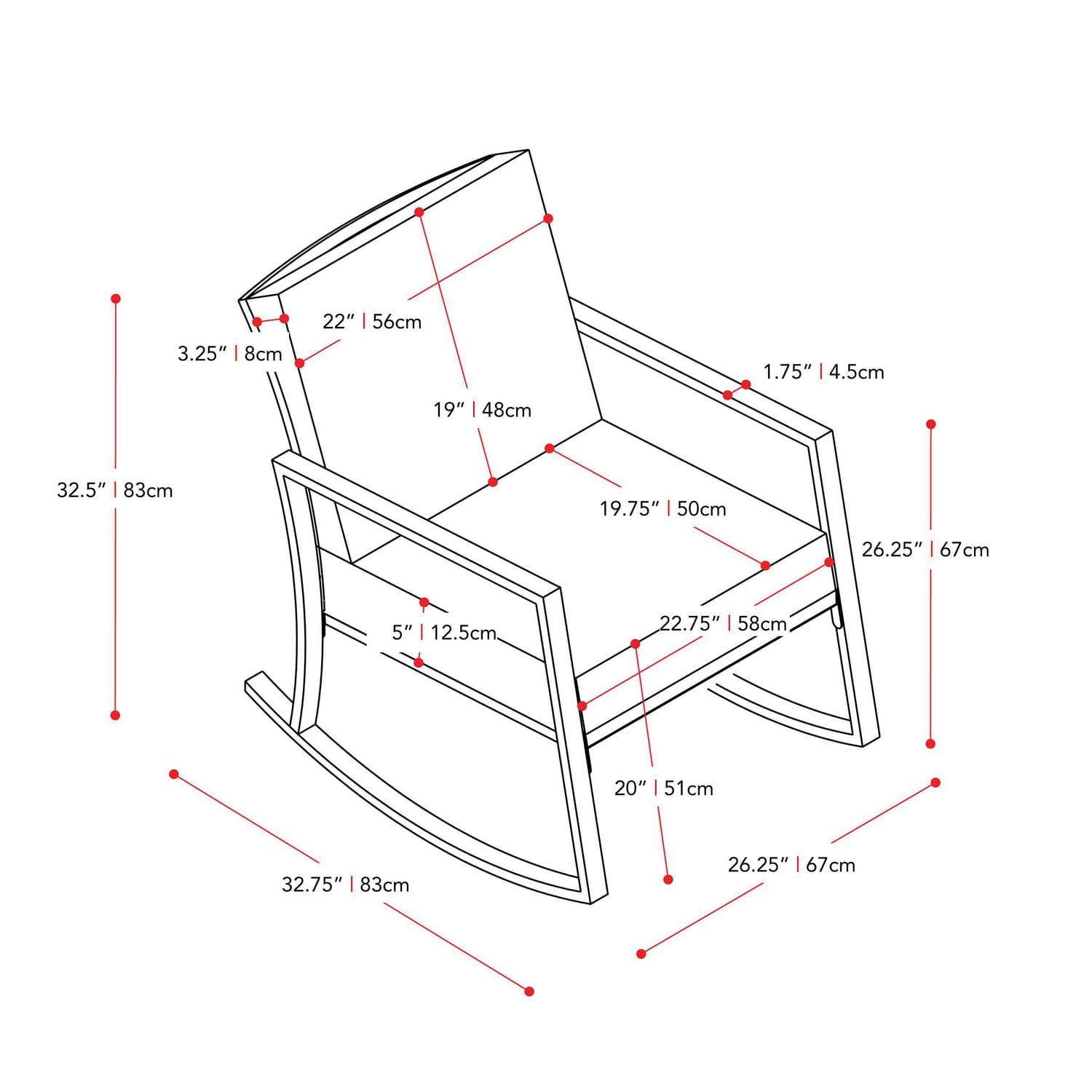 CorLiving Parksville Chaise à bascule d'extérieur en résine tressée, rotin et acier galvanisé avec coussins pour patio, jardin, porche et plus encore