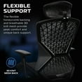 thumbnail image 5 of RESPAWN SPIRE Ergonomic Office Chair with Lumbar Support, Headrest, Adjustable Arms and Cooling Gel Seat Cushion, Comfy Breathable Mesh Seat for Home Office, High Back Reclining Gaming Chair - Black, 5 of 7