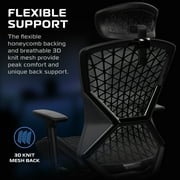 RESPAWN SPIRE Ergonomic Office Chair with Lumbar Support, Headrest, Adjustable Arms and Cooling Gel Seat Cushion, Comfy Breathable Mesh Seat for Home Office, High Back Reclining Gaming Chair - Black