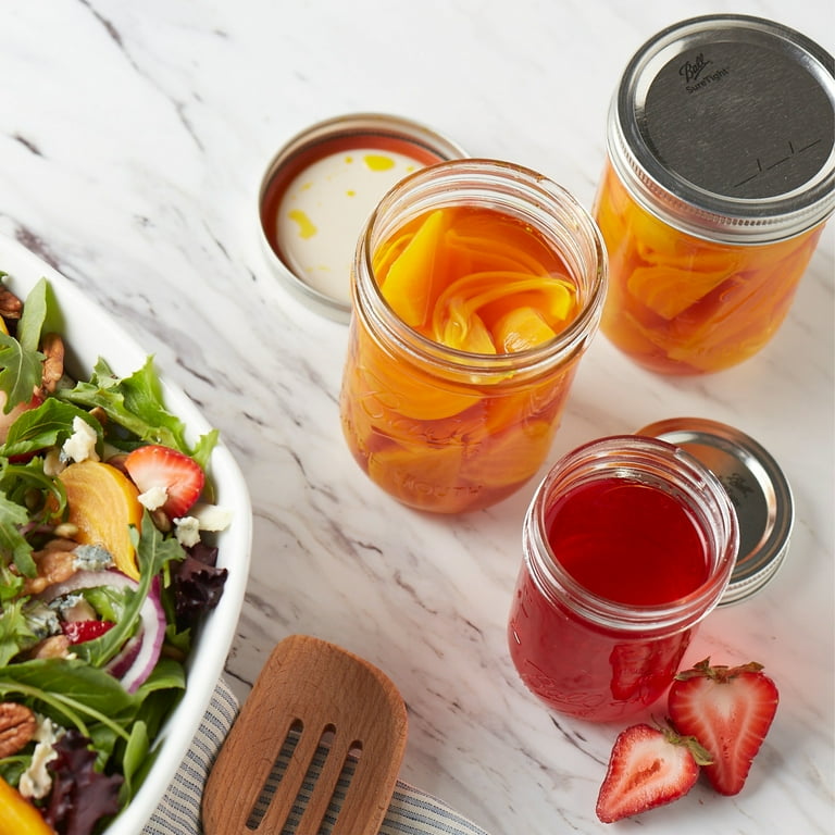 Amazon.com: (12 Pieces) Mason Jars Wide Mouth 16oz / Ball
