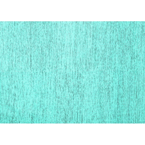 Ahgly Company Machine Washable Indoor Rectangle Abstract Turquoise Blue Contemporary Area Rugs, 5' x 8'
