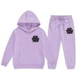 thumbnail image 6 of Jamsmile Toddler Boys Girls Outfits Sets Long Sleeve Solid Hoodie Pullover Tops Pants Kids Outfits Child Sweat Suits, 6 of 6