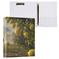 thumbnail image 3 of Lemons Leaves Sunlight 3 Ring Binders 1.5 inch Hardcover File Folders with Interior Pockets A4 Size Organizer for School Office Hospital, 3 of 8