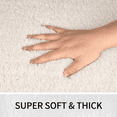 thumbnail image 2 of Wozola Off-White Bathroom Rugs Mat, Soft Absorbent Microfiber Bath Rugs, Non Slip, Machine Washable Bath Mats for Bathroom Floor, Tub and Shower, Home Decor Accessories, 16" × 24", 2 of 7