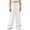 White, variant on Enridrech Kids Wide Leg Pants Elastic Waisted Pant Fall Winter Casual Loose Comfortable Trouser for Girls Boys