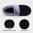 thumbnail image 4 of Litfun Women's Chenille Knit House Shoes Fleece Lined Memory Foam House Slippers, Black, Size 10-11, 4 of 7