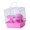 thumbnail image 2 of Jaula de viaje para cobayas, ratas y otros animales pequeños. Accesorios para el transporte. Rosa, 2 of 9