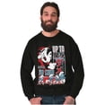 thumbnail image 4 of The Smurfs Kanji Up To No Good Men Big & Tall Sweatshirt Brisco Brands 3X, 4 of 5