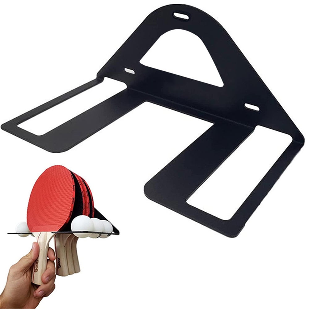 Elite Ping Pong and Table Tennis Storage Rack, Slot for Balls Slot for Paddles, Ping Pong Ball Holder, Hardware Included