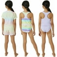 thumbnail image 2 of Eddie Bauer Girls 4 Piece Reversible Swimsuit Set (as1, Alpha, l, Regular, Pastel Lilac), 2 of 3