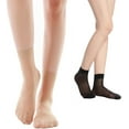 10 Pairs Ankle Nylon Socks for Women Sheer Pantyhose Socks