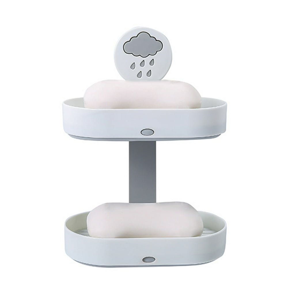 Bueautybox Powerful Adhesive Sticky Suction Cup Pad Soap Dish Holder