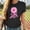 Black, variant on Odbmxy Womens Tee Shirts Short Sleeve Summer Breast Cancer Tops Women Funny Graphic Casual Regular Festival Red Tops